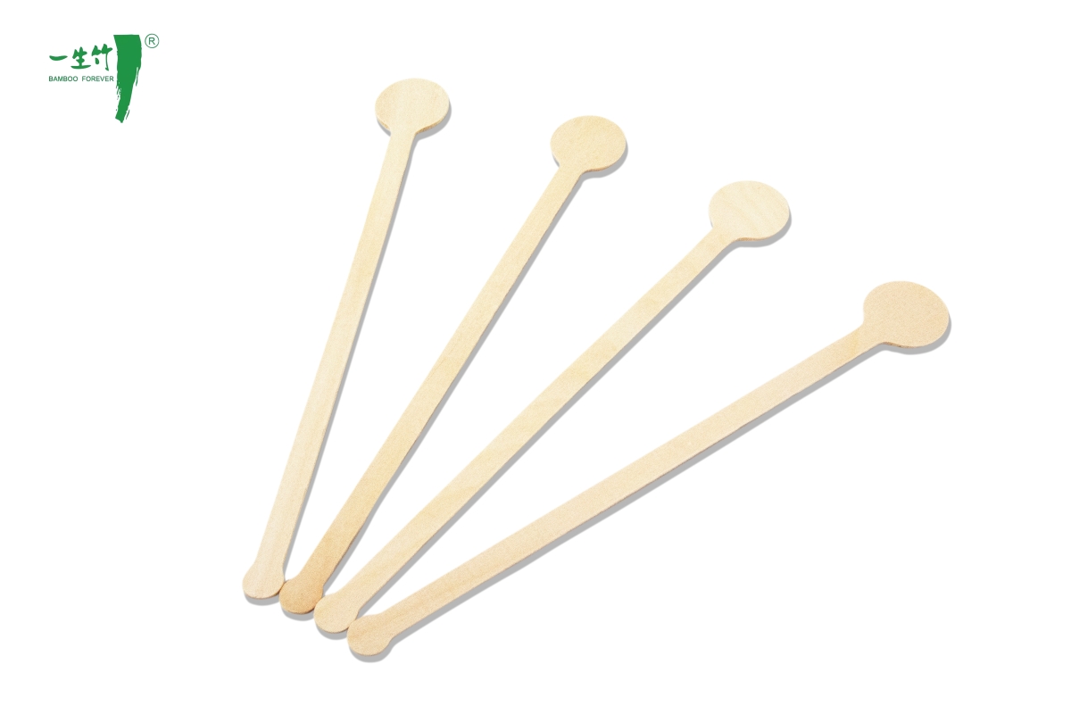 Bâtonnet à café en bois – Tête ronde