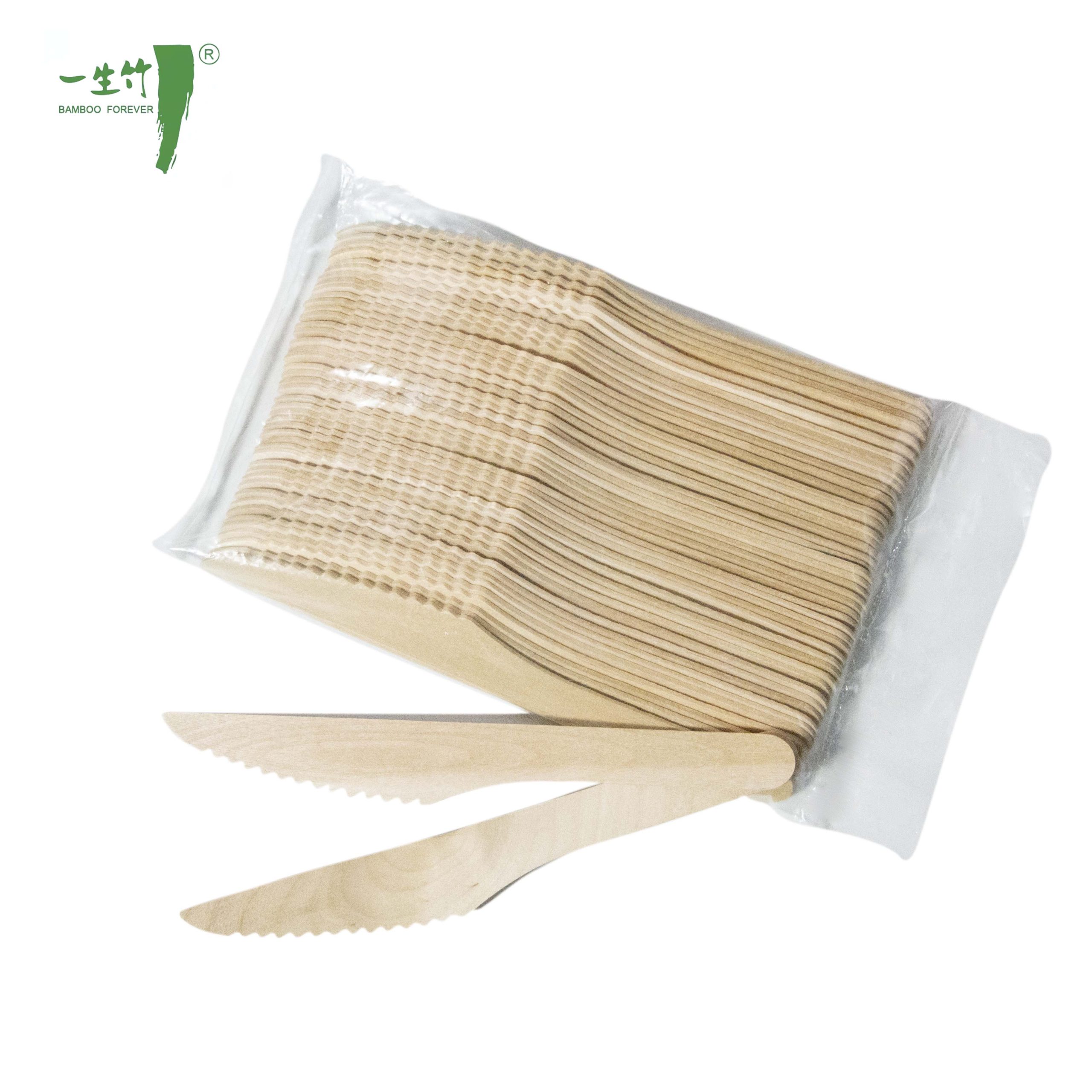 Couteau en Bois Jetable de Haute Qualité