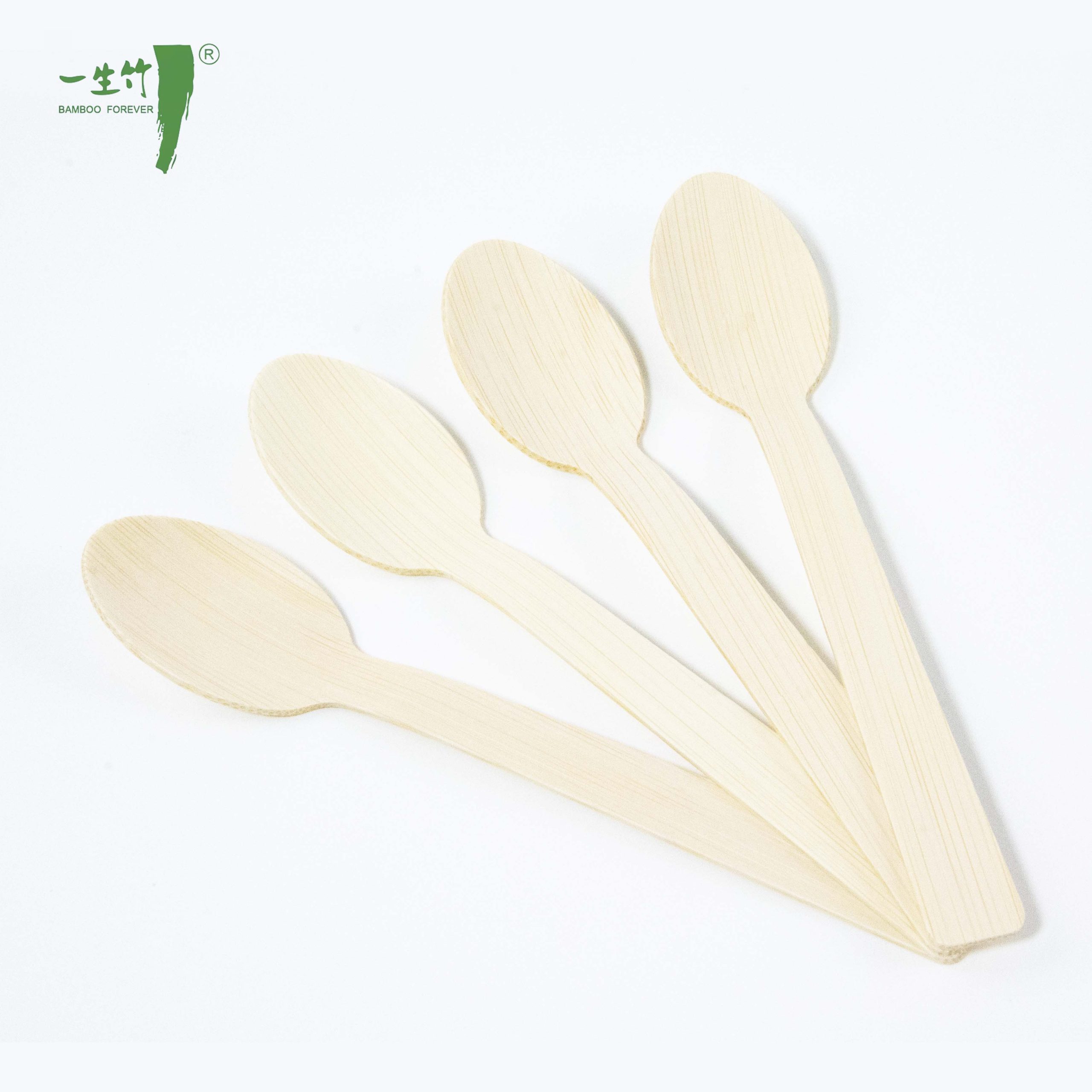 Grossiste de Cuillères en Bambou Jetables Personalisées