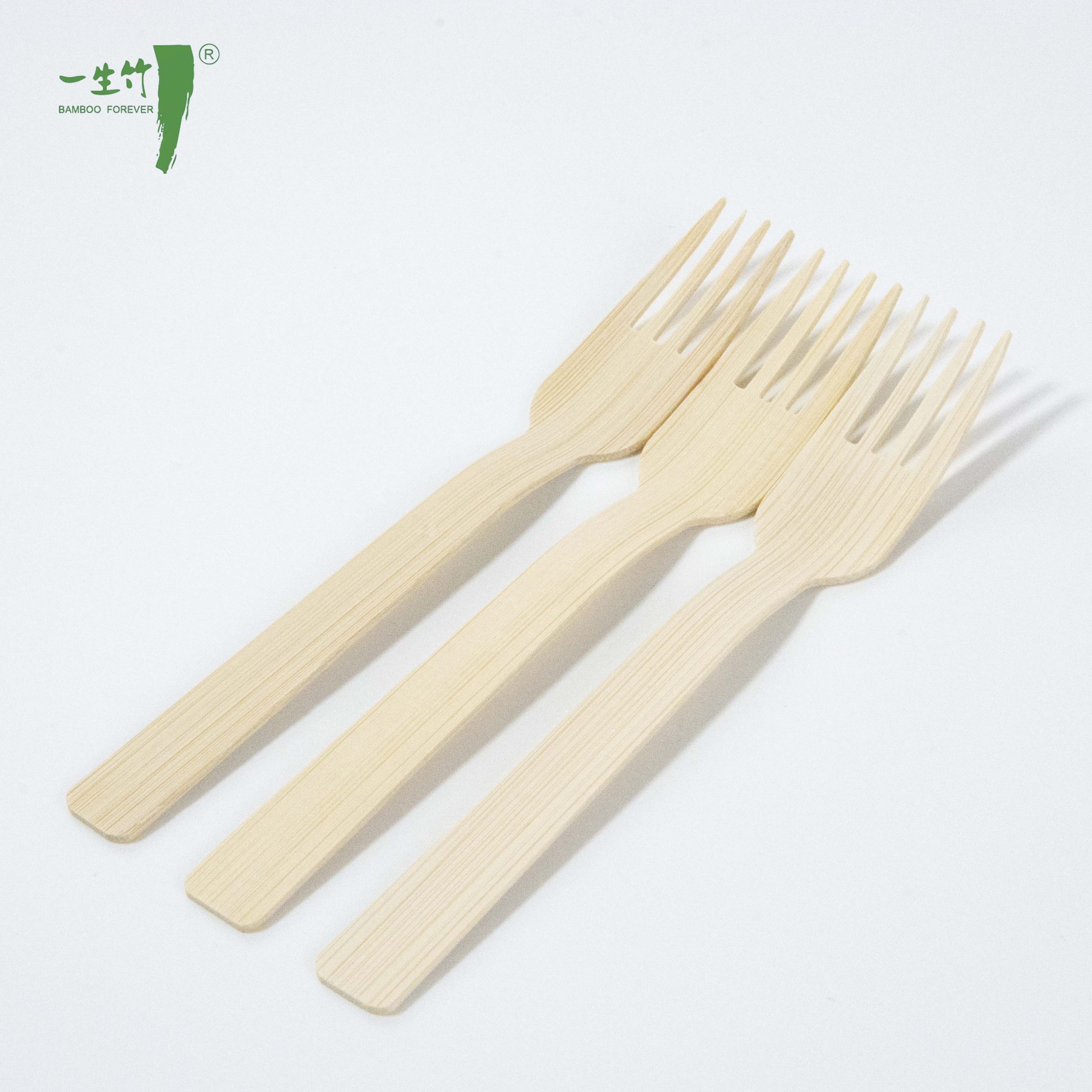 Couverts jetables en bambou pour fruits