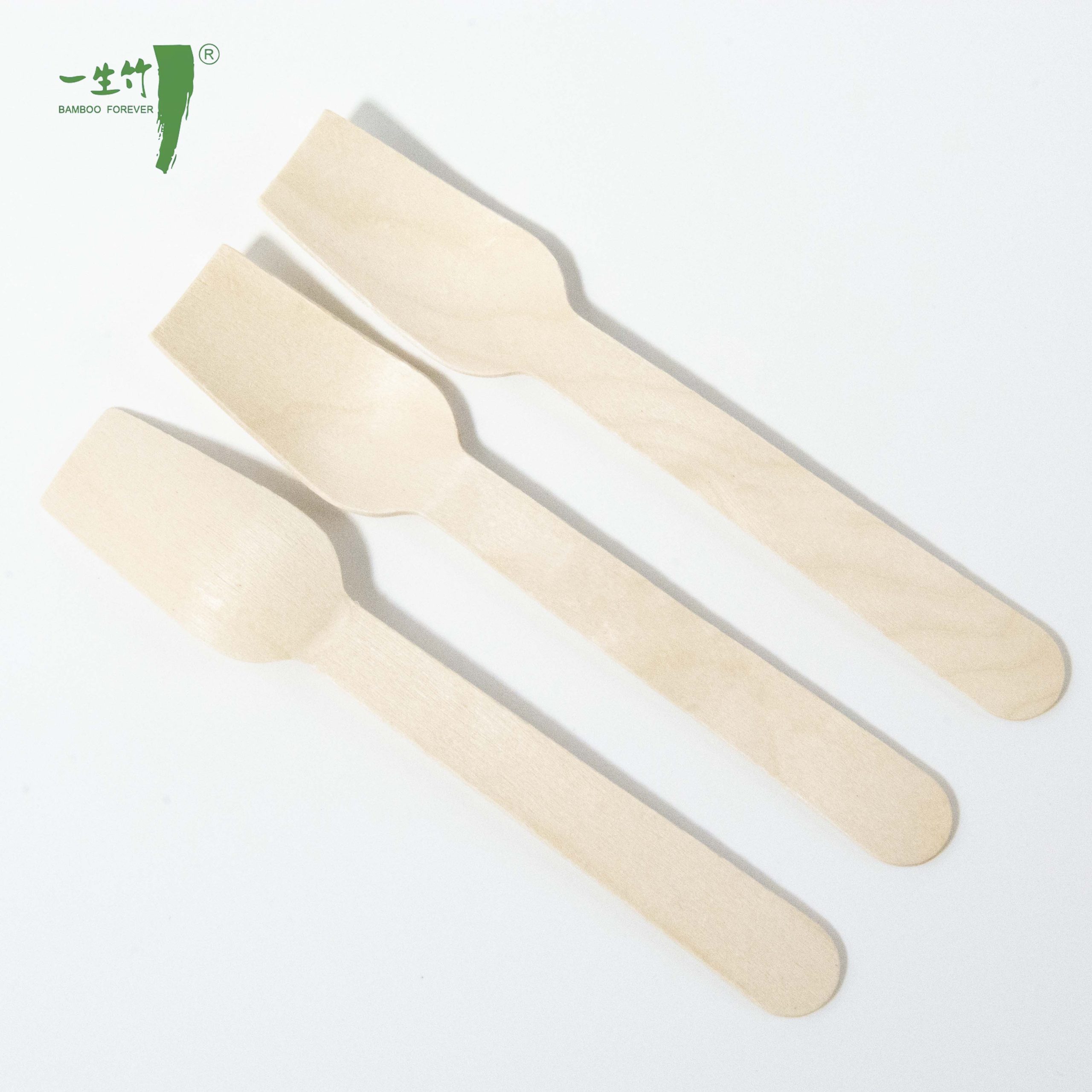 Couverts en bois jetables de qualité supérieure pour supermarchés – Vente en gros pour événements