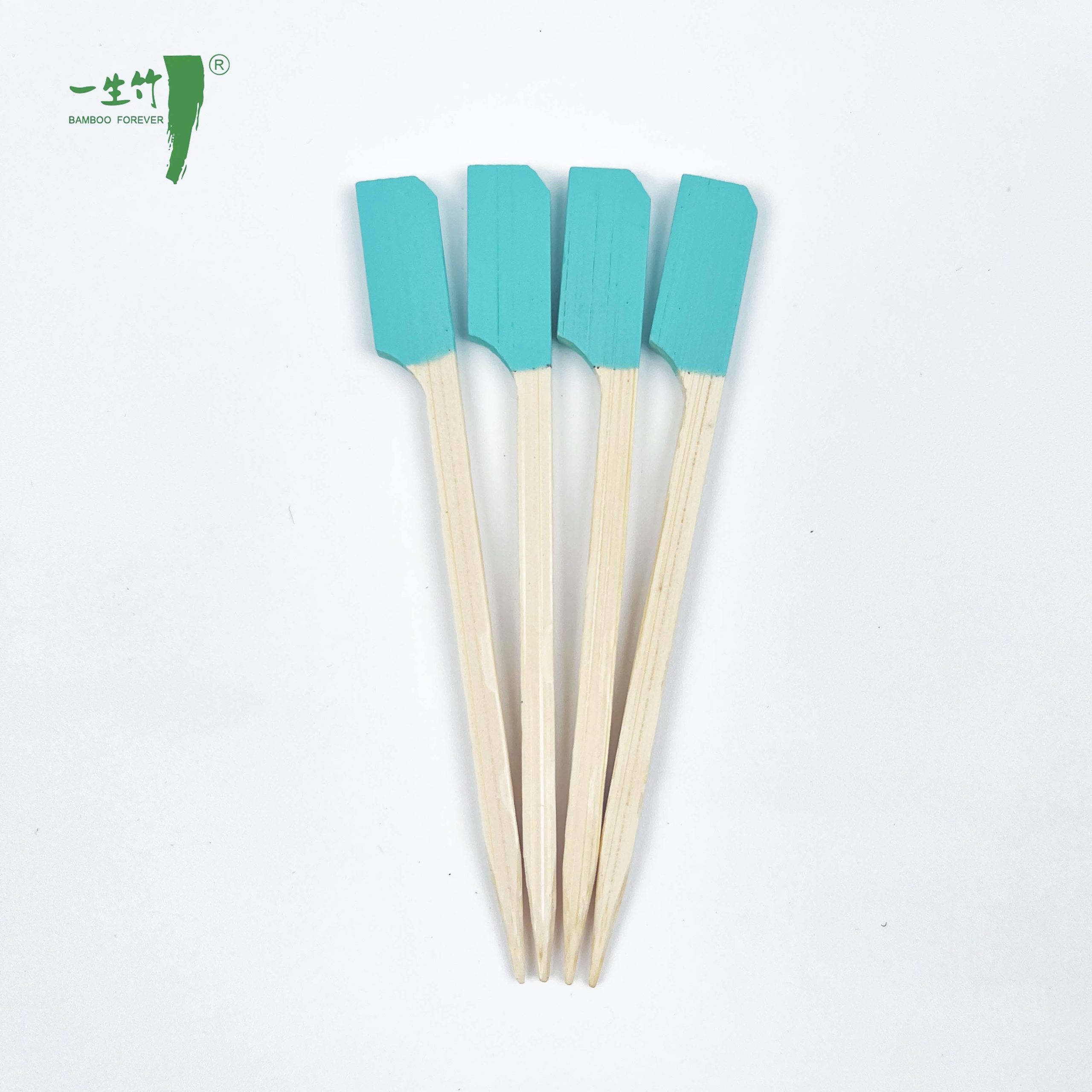 Bâtonnets de Barbecue en Bambou Écologique Naturel Teppo Jetables